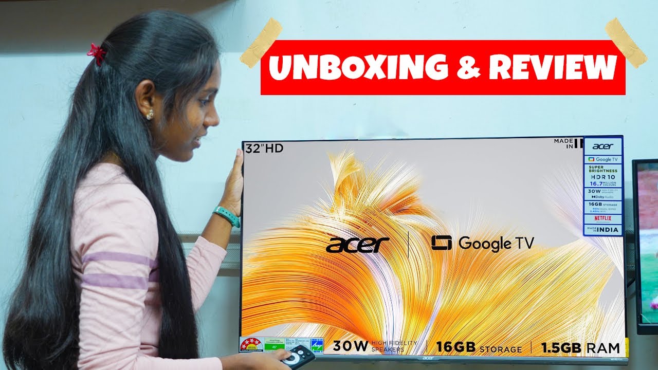 ACER 32INCH LED TV UNBOXING & REVIEW TECH Q