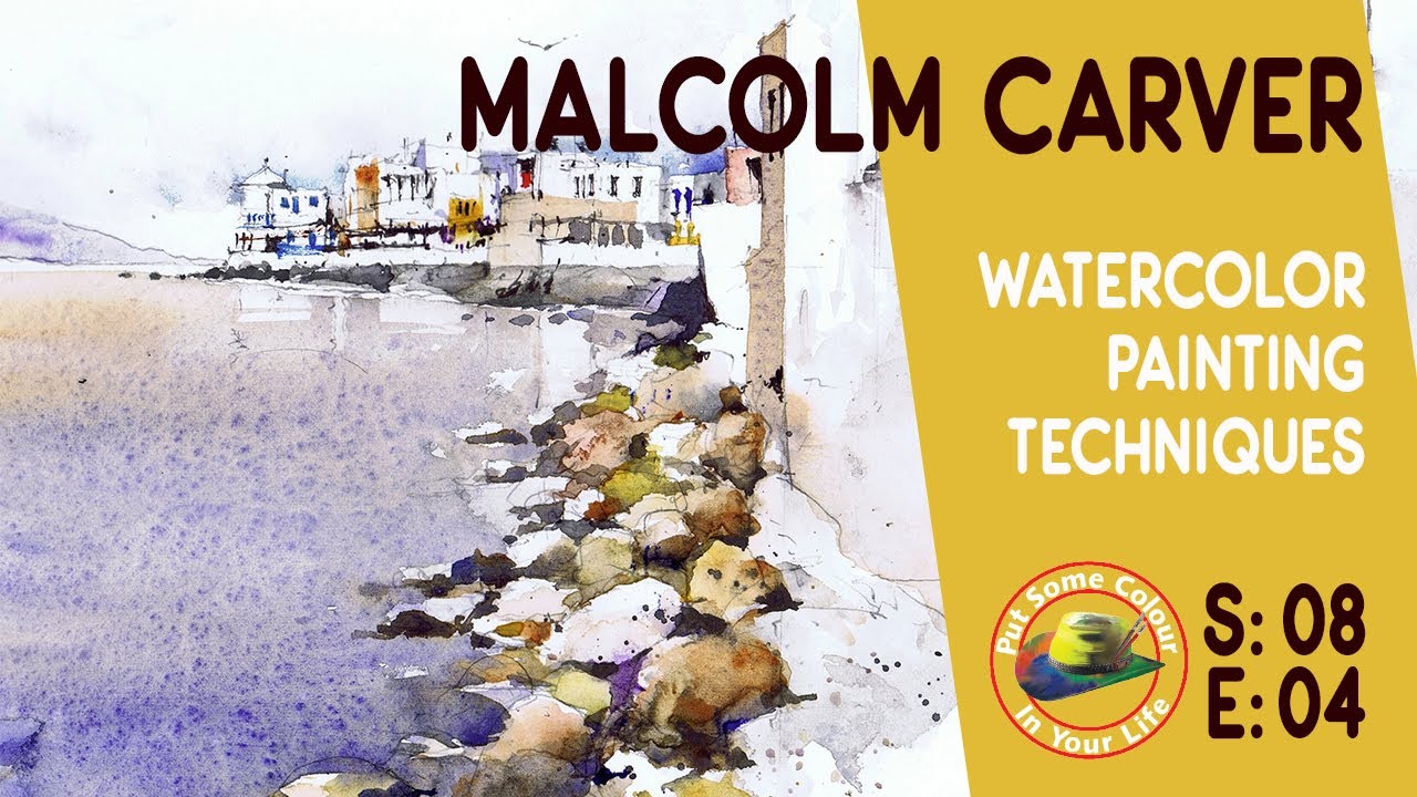 Watercolour painting techniques and plein air tutorial with Malcolm Carver I Colour In Your Life
