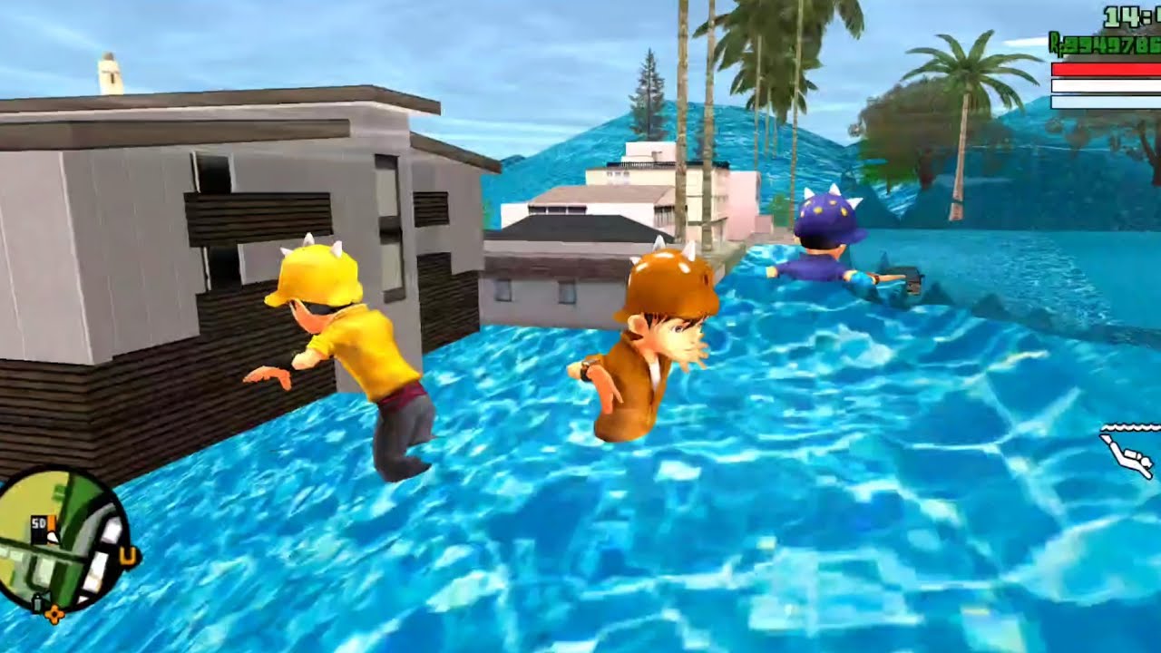 😱Kampung Boboiboy Kuasa Tiga Terkena Banjir😂 Gta Lucu😂