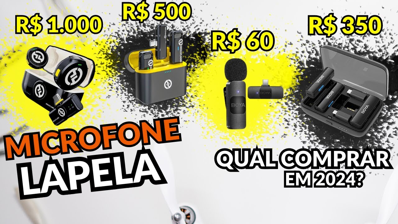 Os Melhores MICROFONES DE LAPELA SEM FIO E COM FIO em 2024! ✅