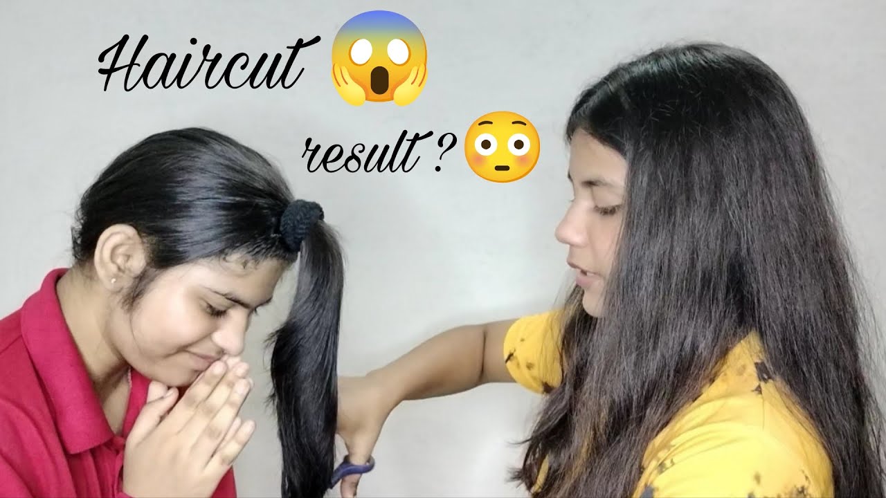 I did a wolf haircut for the first time on my little sister's😱 | amazing results 😍l 