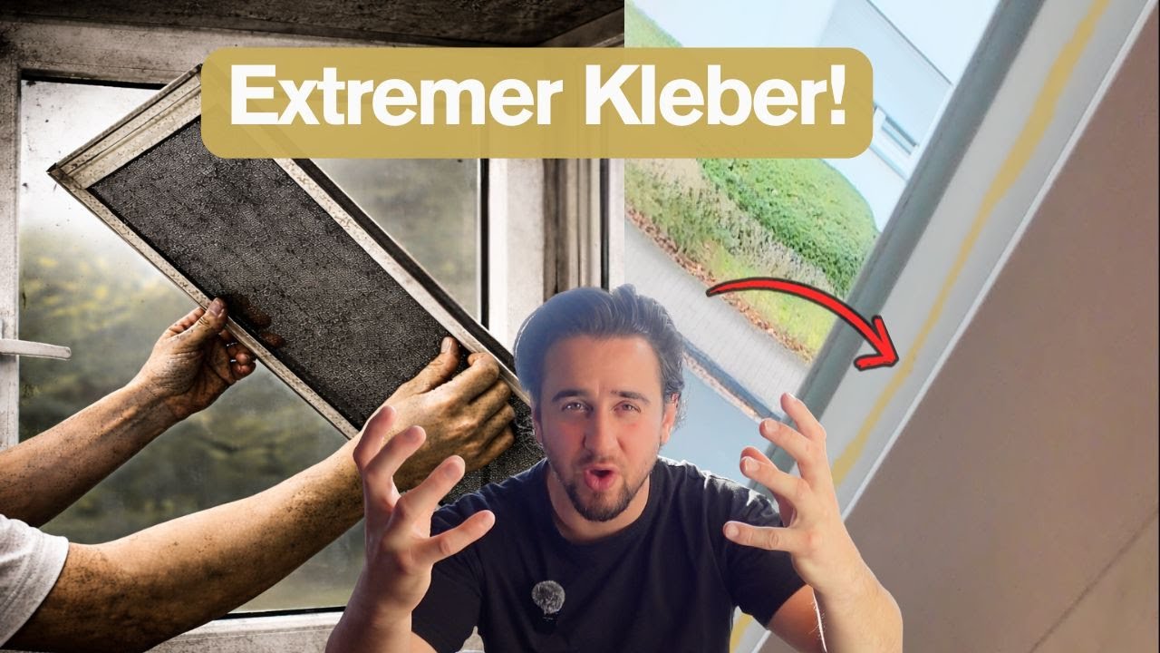 Gelbe KLEBERRESTE in der Fensterfalz? Profitrick!