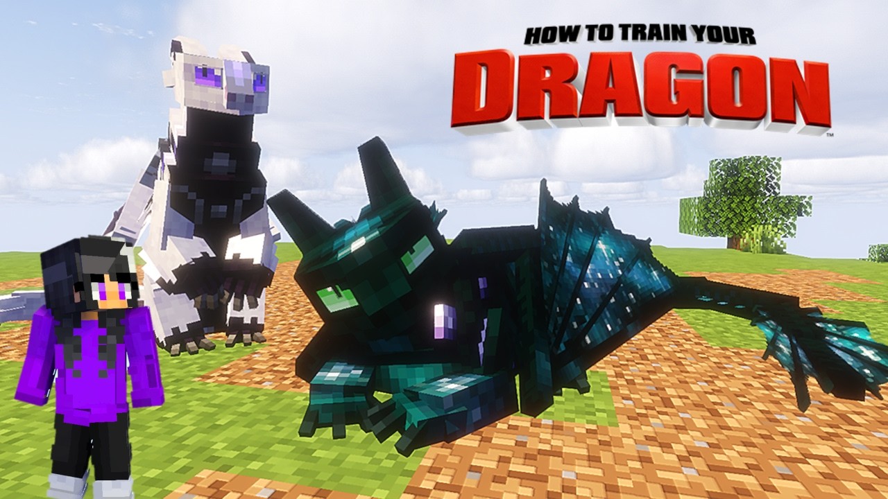 Яростное начало мультфильма «Как приручить дракона» в Minecraft / Когти Берка