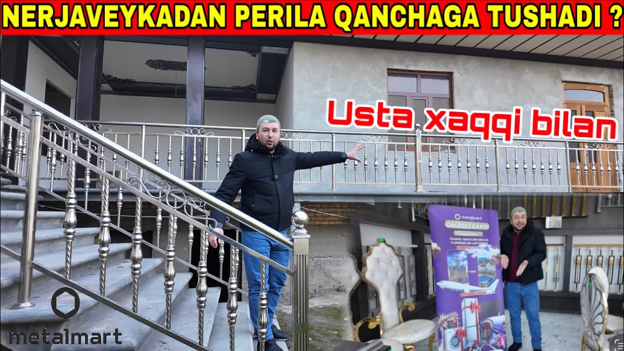 НЕРЖАВЕЙКАДАН ПЕРИЛА ҚИЛИШ УСТА ХАҚҚИ БИЛАН ҚАНЧА ?!