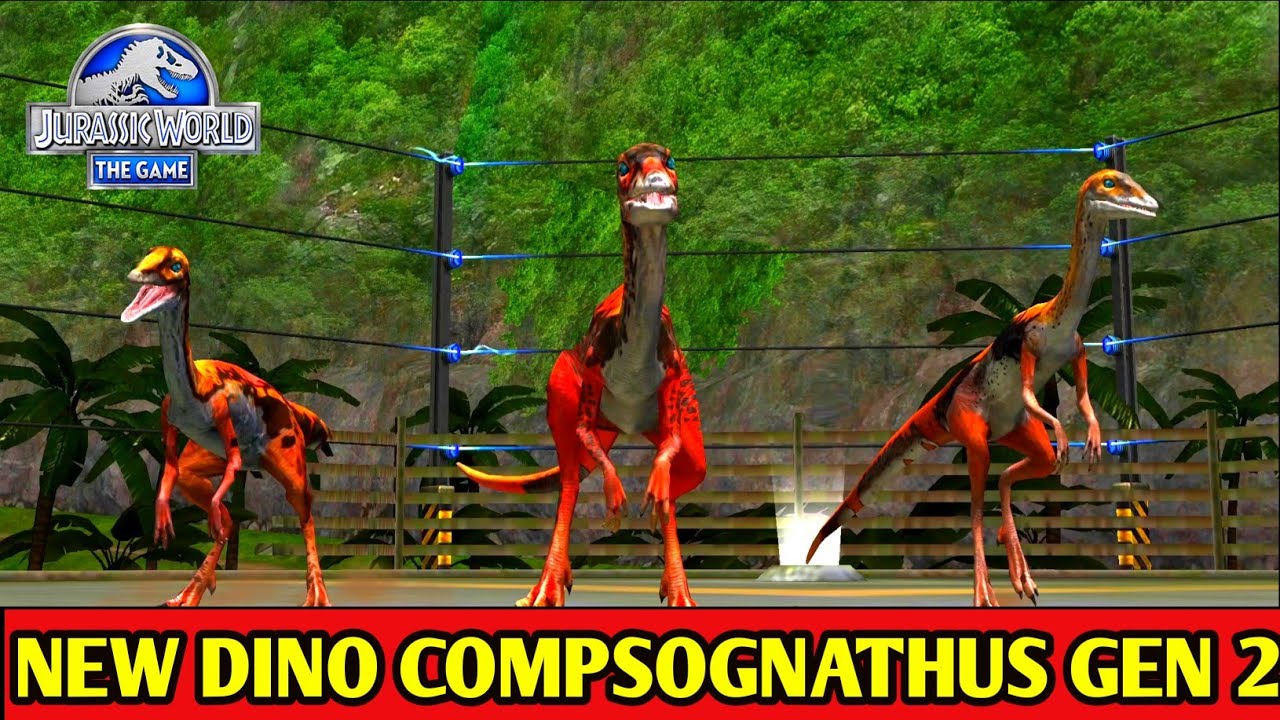NEW COMPSOGNATHUS GEN 2 UNLOCK LEVEL 40 | JURASSIC WORLD THE GAME