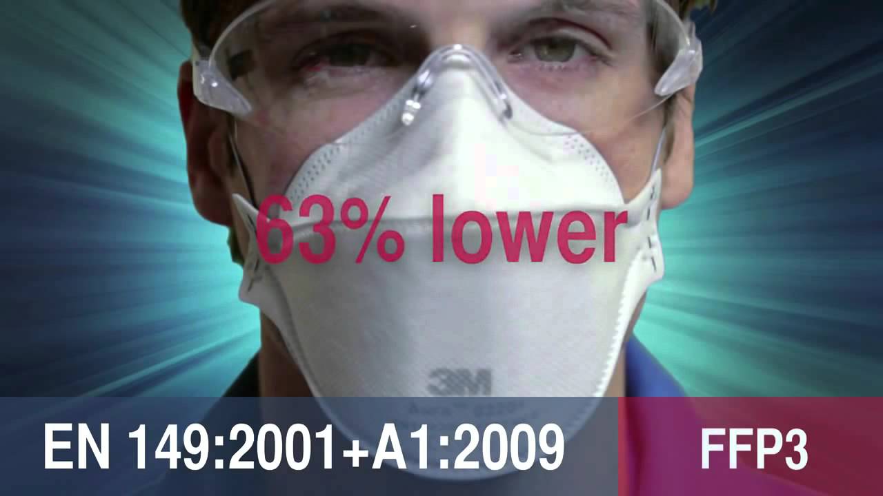 3M Flat Fold Particulate Respirator 9322 P2 valved