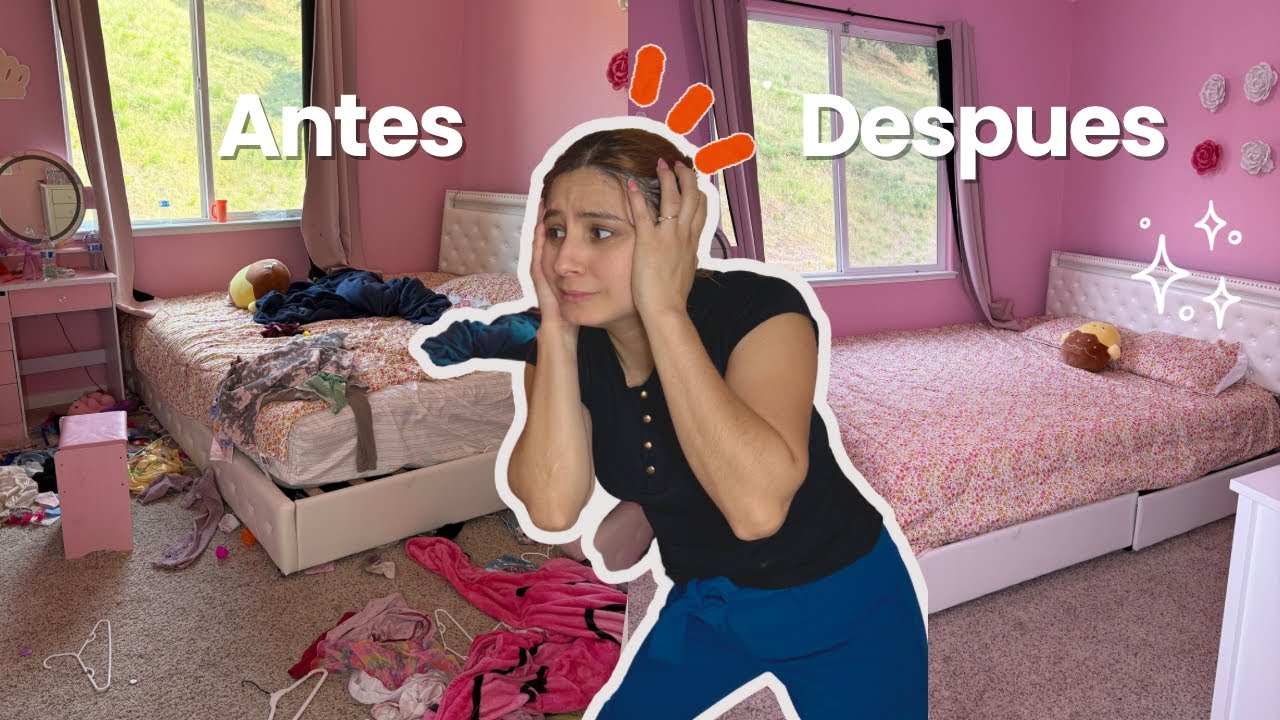 ORDENANDO EL CUARTO DE MIS HIJAS 🤦🏻‍♀️ | Limpieza profunda