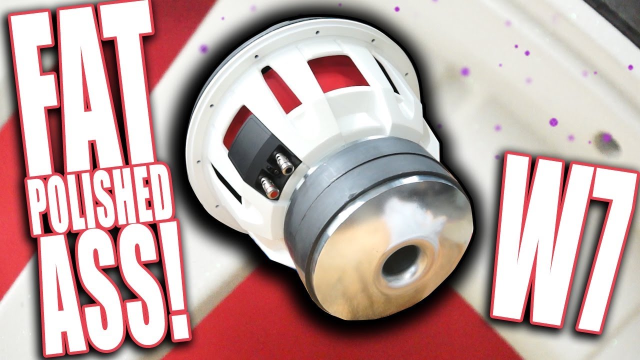 VANILLA ICE CREAM JL AUDIO W7 - custom subwoofer build - AMPLIFIED #718