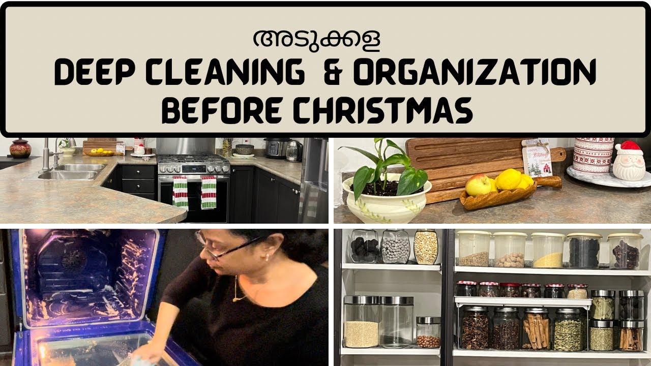 Kitchen Cleaning & Organization Before Christmas|Canada Malayalam Vlog| My Kitchen Tour| Daya Recipe