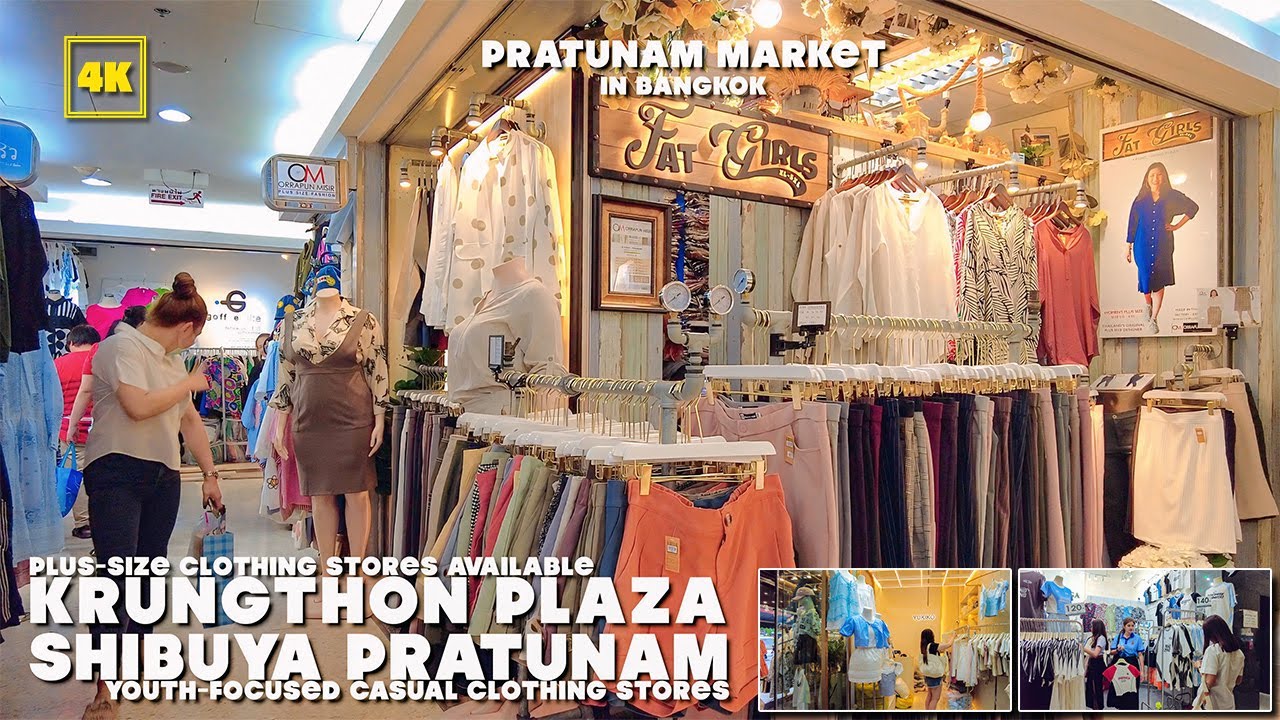 Pratunam Market Krung Thong Plaza & Shibuya Pratunam / Casual & Plus size wear Shopping area!