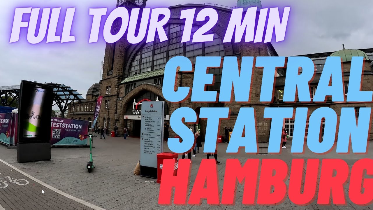 [4K]  Hamburg - GERMANY 🇩🇪🚆 - Hauptbahnhof (central railway station) *FULL TOUR* - Walking tour