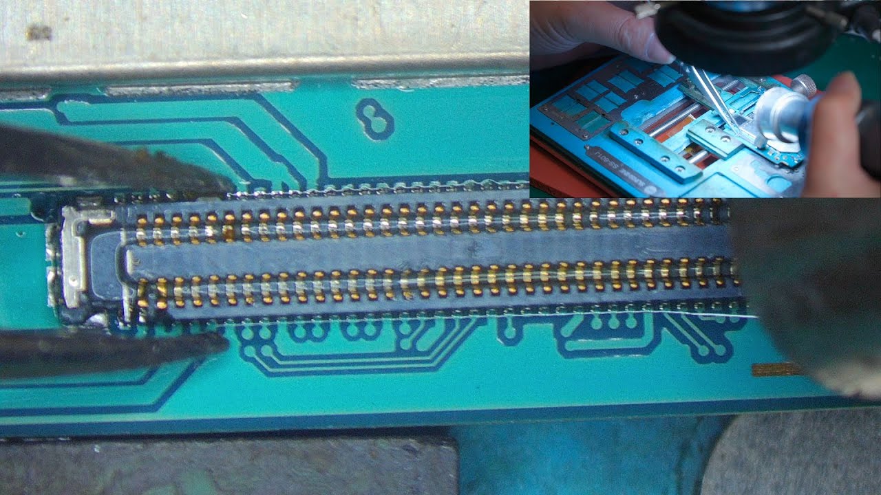 Samsung A40 Not Charging -replace whole pcb connector