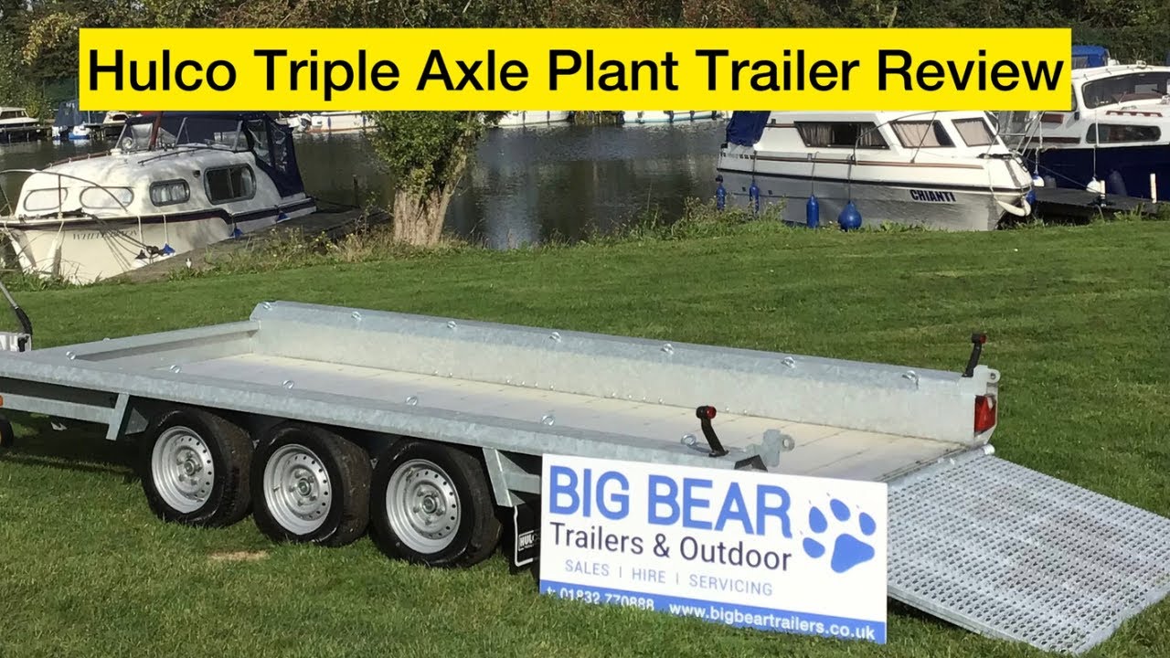 HULCO – Plant Trailer Terrax-3 (triple axle) 3500kg 12’11×5’10 / 394x180cm with aluminium floor