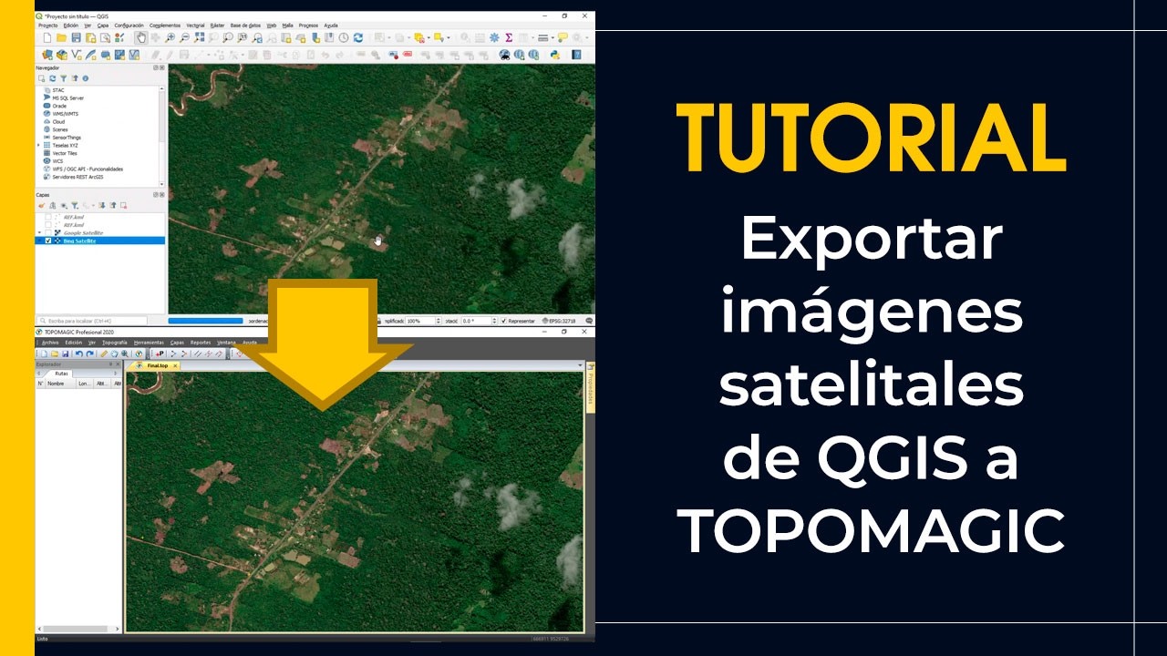 Tutorial: Exportar imágenes satelitales desde QGIS e importarlas a TOPOMAGIC