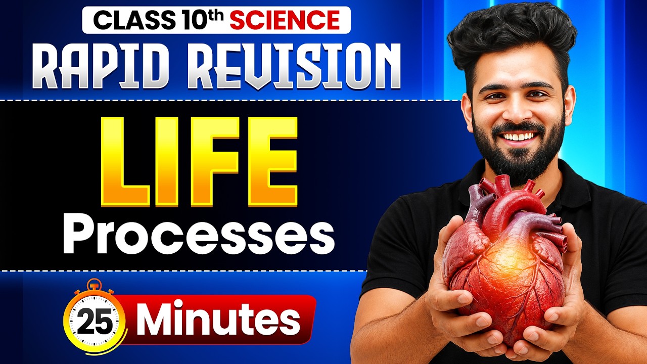 Life Processes RAPID REVISION ⚡ | Class 10 Science | Akshay Sir