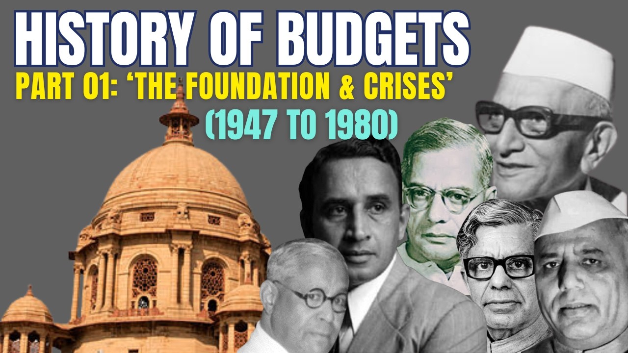 HISTORY OF BUDGETS IN INDIA: PART 01 (1947 - 1980) by AJAY SRIVASTAVA