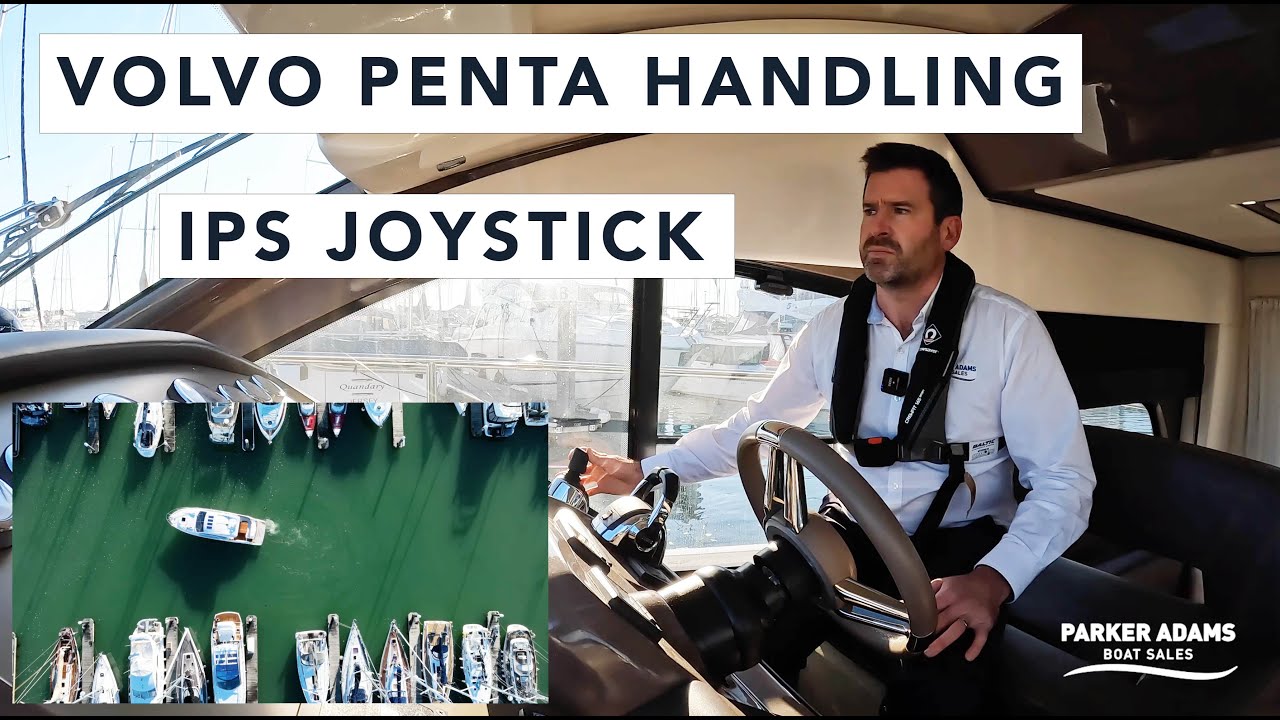 Видео управления Sessa C42 на IPS! Швартовка в порту с помощью джойстика — Volvo Penta IPS500