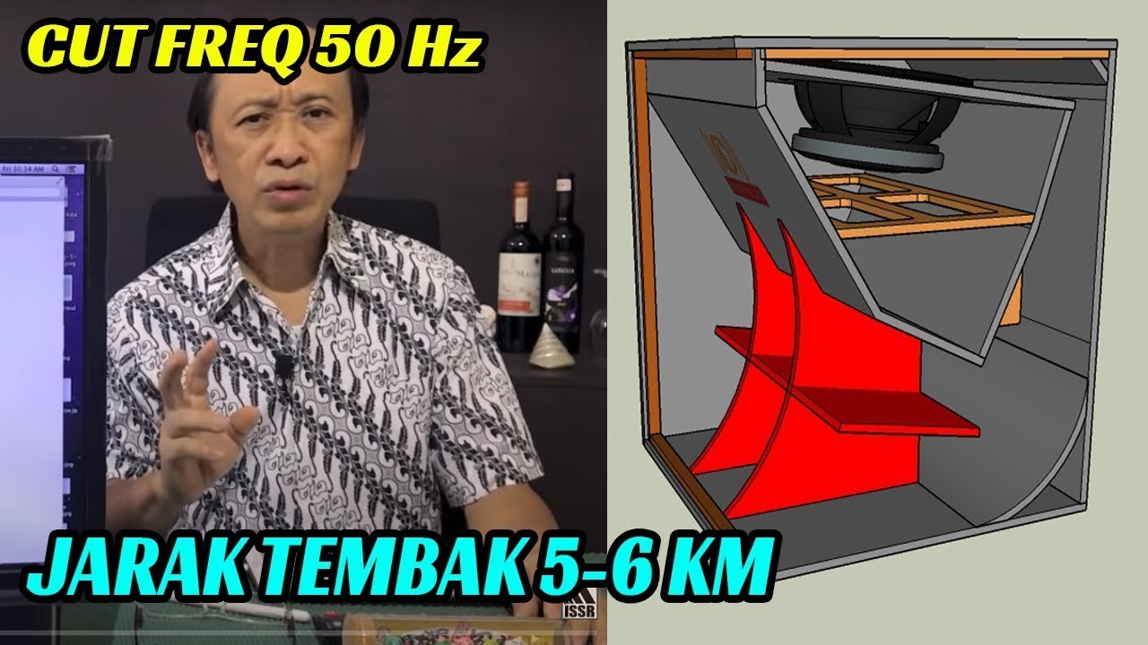 BOX SUBWOOFER 18INCH LONG THROW JARAK TEMBAK 5KM - HORN FOLDED 50Hz