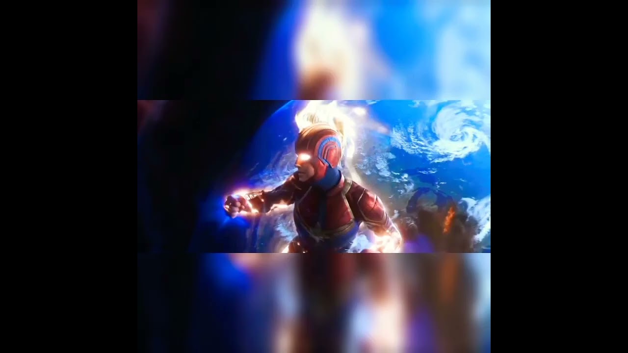 Captain Marvel Destroy kree ship Scene In Reverse #shorts #reels