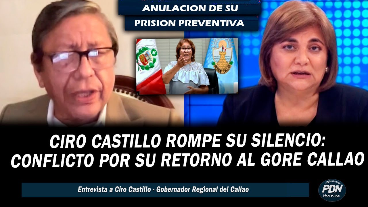 CIRO CASTILLO HABLA: CONFLICTO POR SI RETORNO AL GORE CALLAO TRAS ANULACION DE SU PRISION PREVENTINV