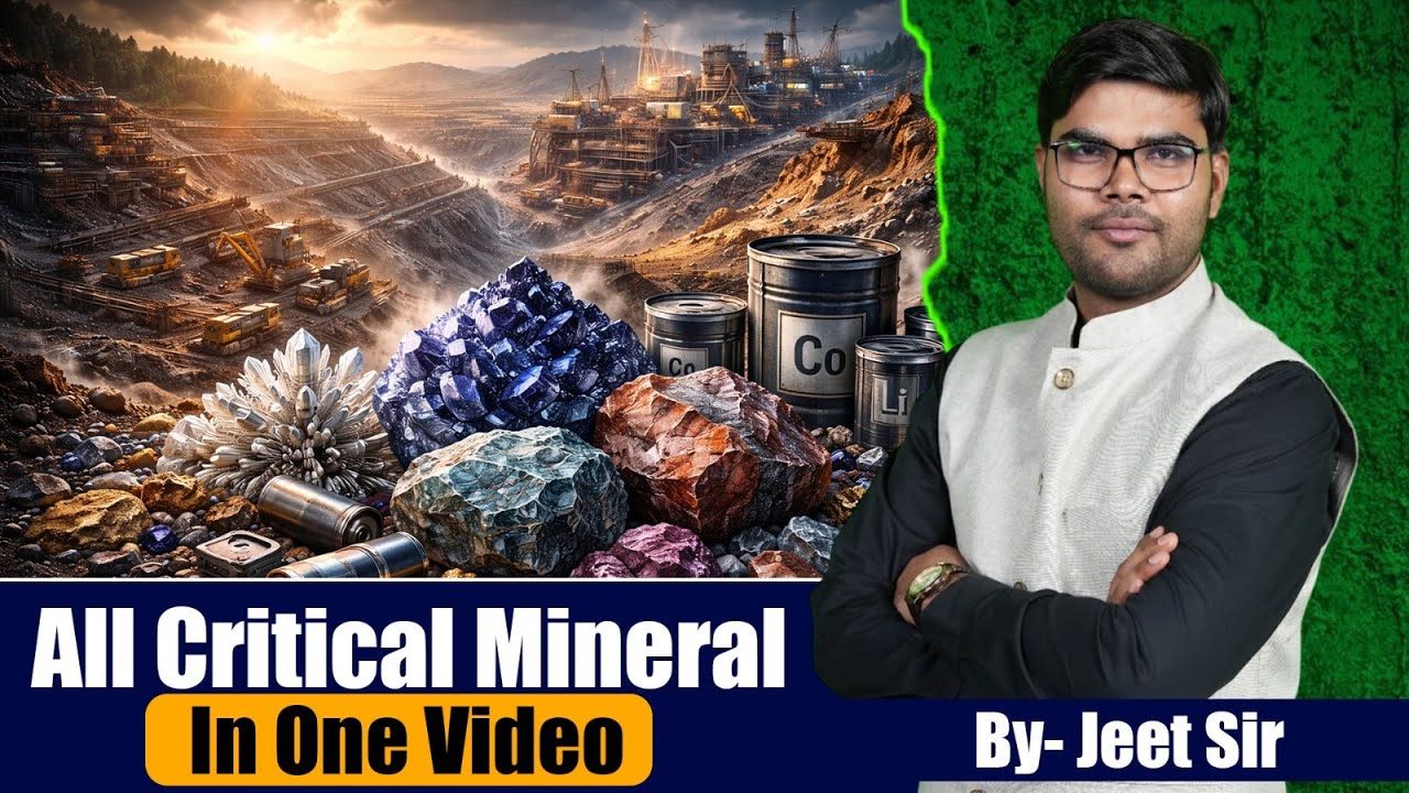 All Critical Minerals Explained | One Shot Revision for Exams | Jeet Sir #jeetsir #minerals