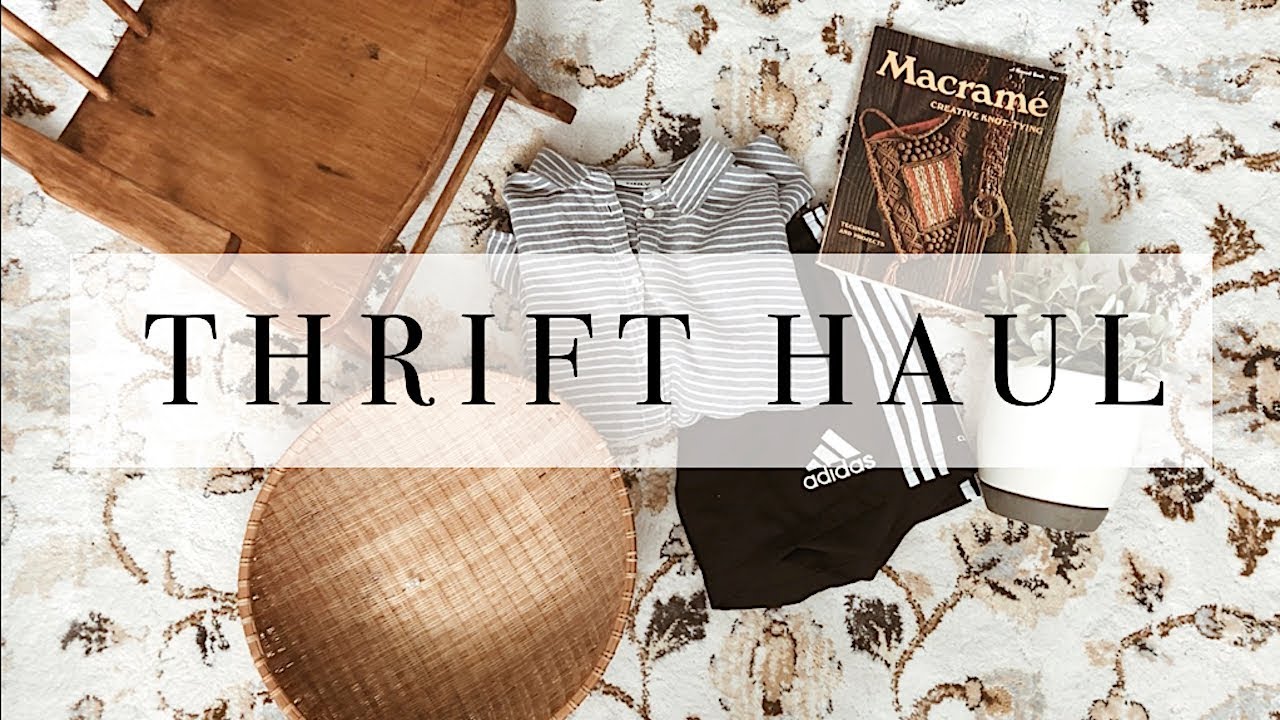 Thrift Haul (home decor and clothing)