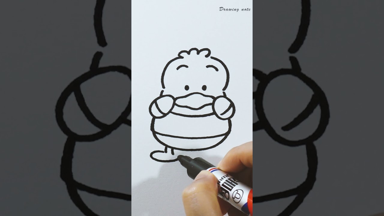 How to Draw Ahiru No Pekkle #shorts