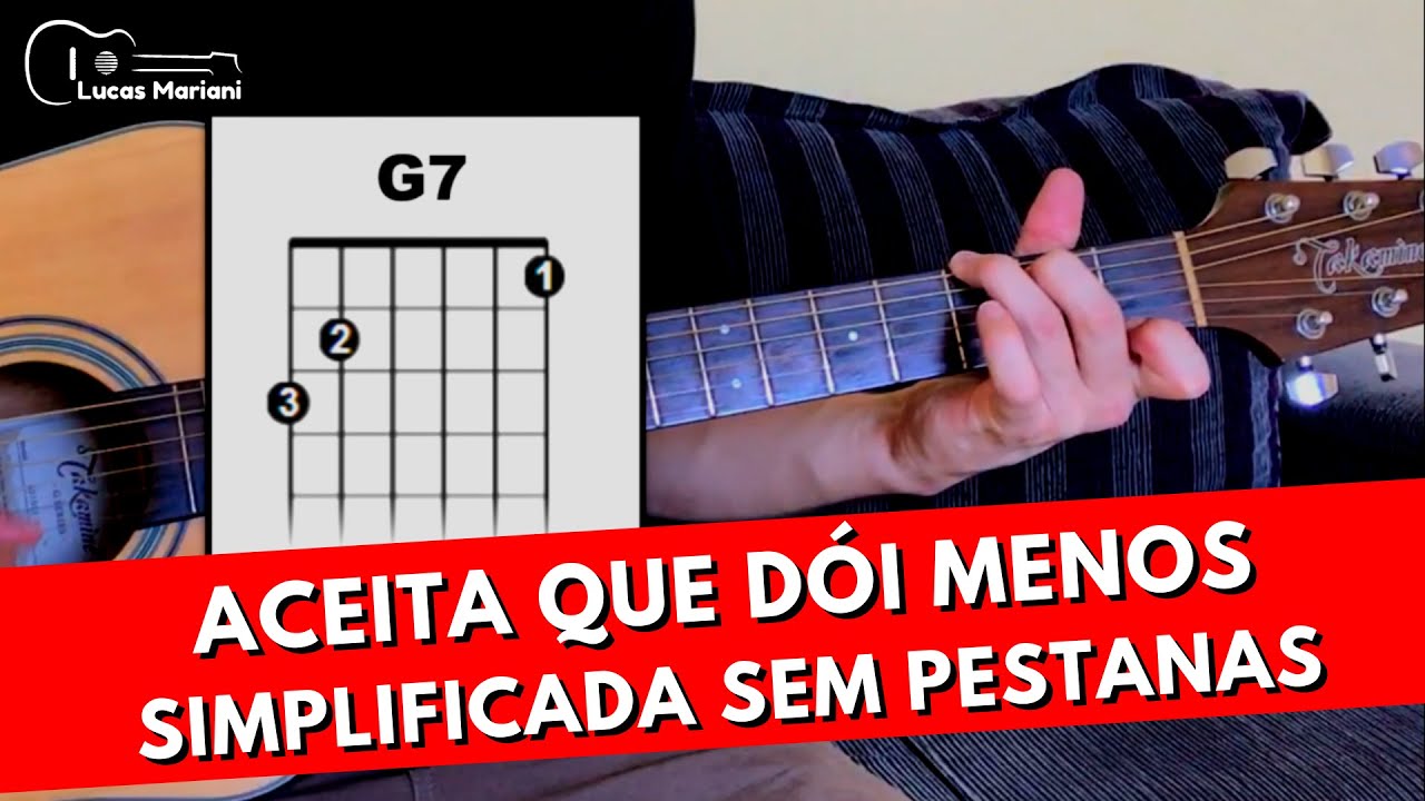 Como Tocar ACEITA QUE DÓI MENOS (Simplificada)