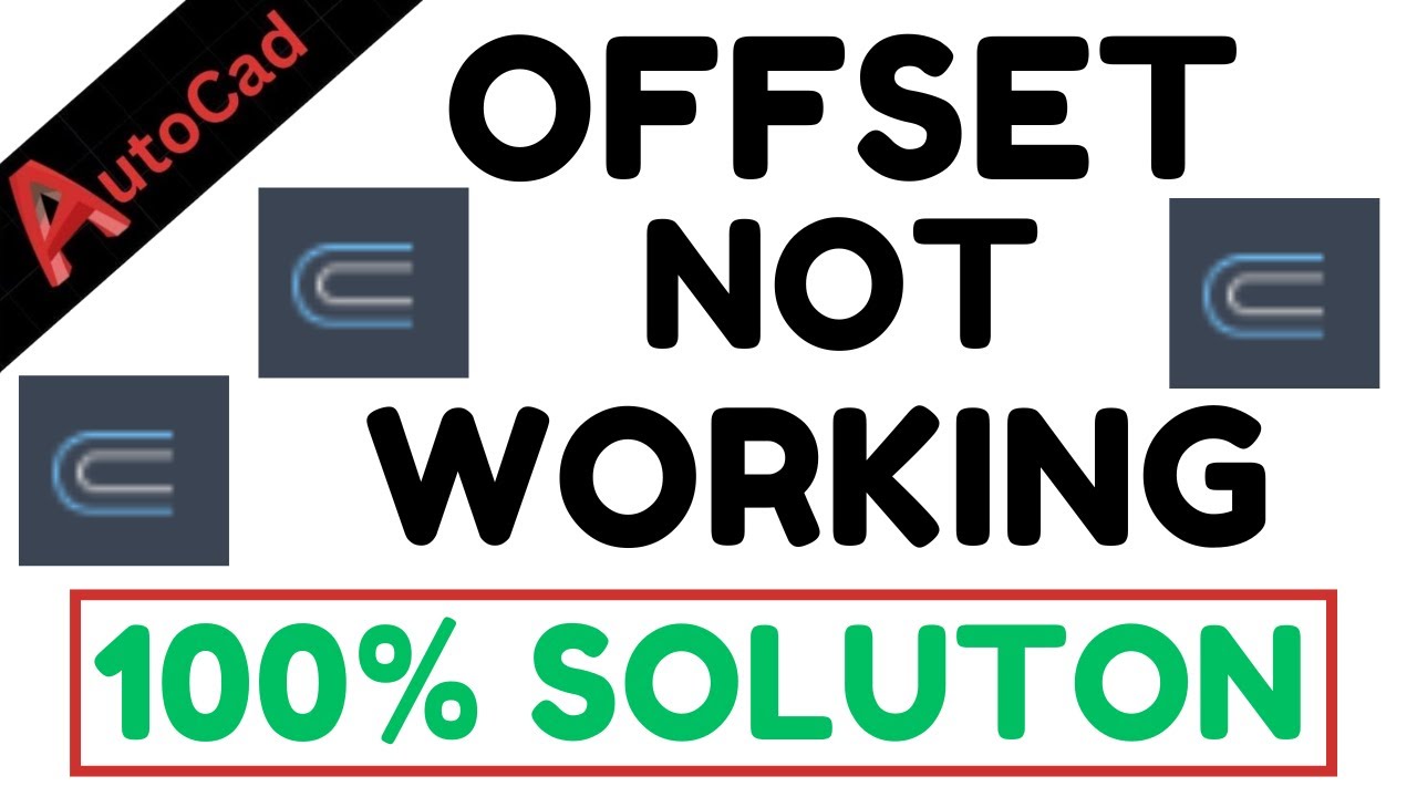 AUTOCAD OFFSET COMMOND NOT WORKING | OFFSET ERROR IN AUTOCAD | OFFSET PROBLEM IN AUTOCAD