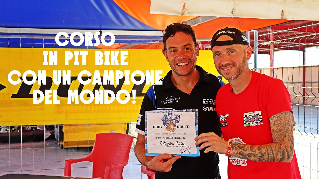 A scuola con Roby Rolfo con figuraccia nel finale! #pitbike #ycf #crash #dainese #tcx #agv