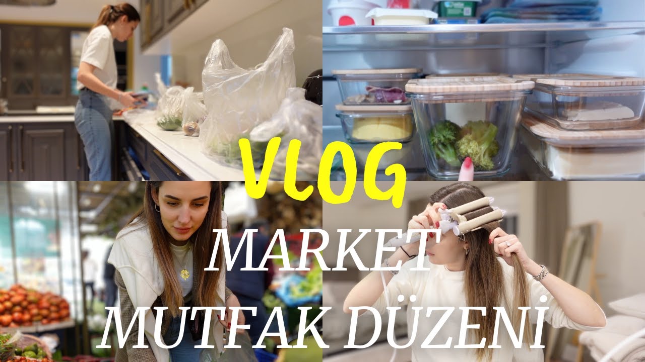 MARKET ALIŞVERİŞİ  🛍⎜MUTFAK DOLAP DÜZENİM -  düzenleyicilerim 😍 meşhur maşayı denedim 😕⎜vlog