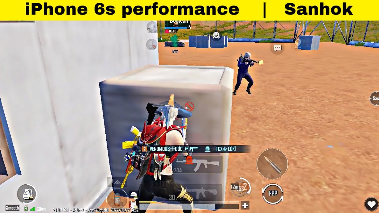 iPhone 6s 32GB | PUBG/BGMI Gameplay test | 4 finger+full gyro | Bootcamp-Sanhok🔥
