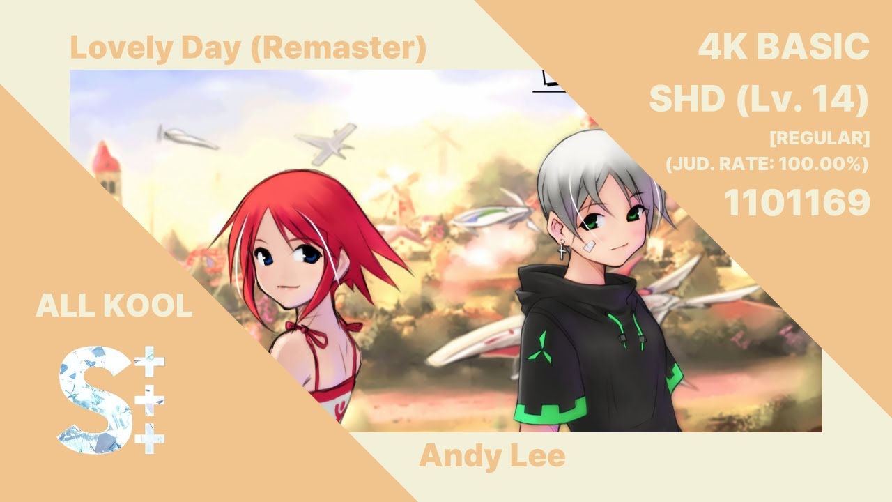 〚EZ2ON REBOOT : R〛Lovely Day (Remaster) - Andy Lee _ 4K BASIC SHD 14 ALL KOOL