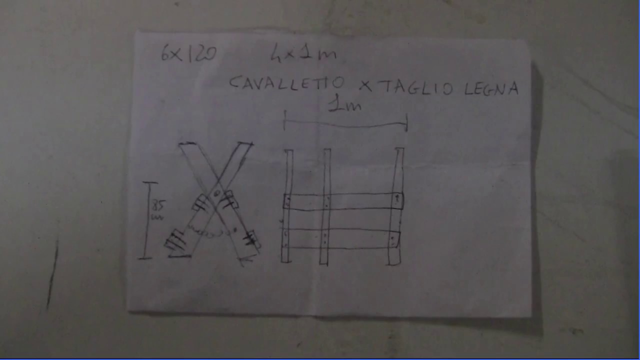 Cavalletto per taglio legna