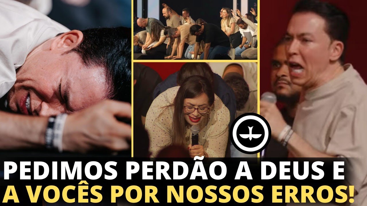 Emocionante! Pastores da Lagoinha Alphaville se humilham e choram pedindo perdão à igreja e a Deus