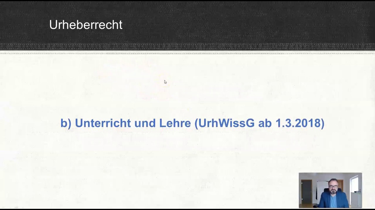 Medienrecht 21 Urheberrecht - Schranken