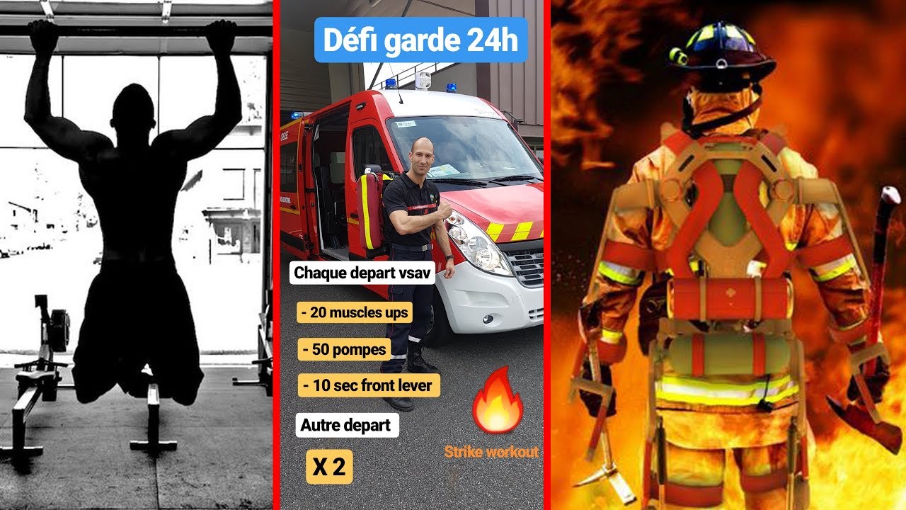DEFI POMPIER en 24H chaque départ 20 MU 50 Pompes ...