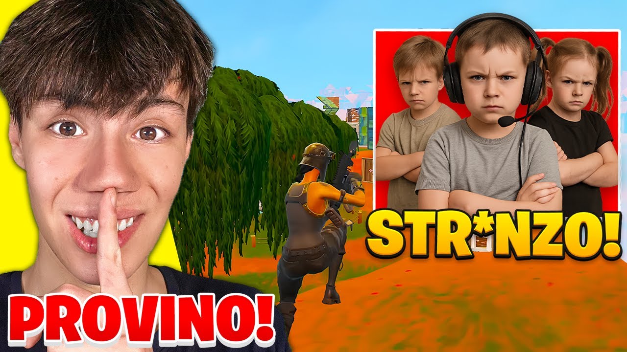 MI INFILTRO nei PROVINI del TEAM di BAMBINI, e quando mi SCOPRONO...😂Fortnite