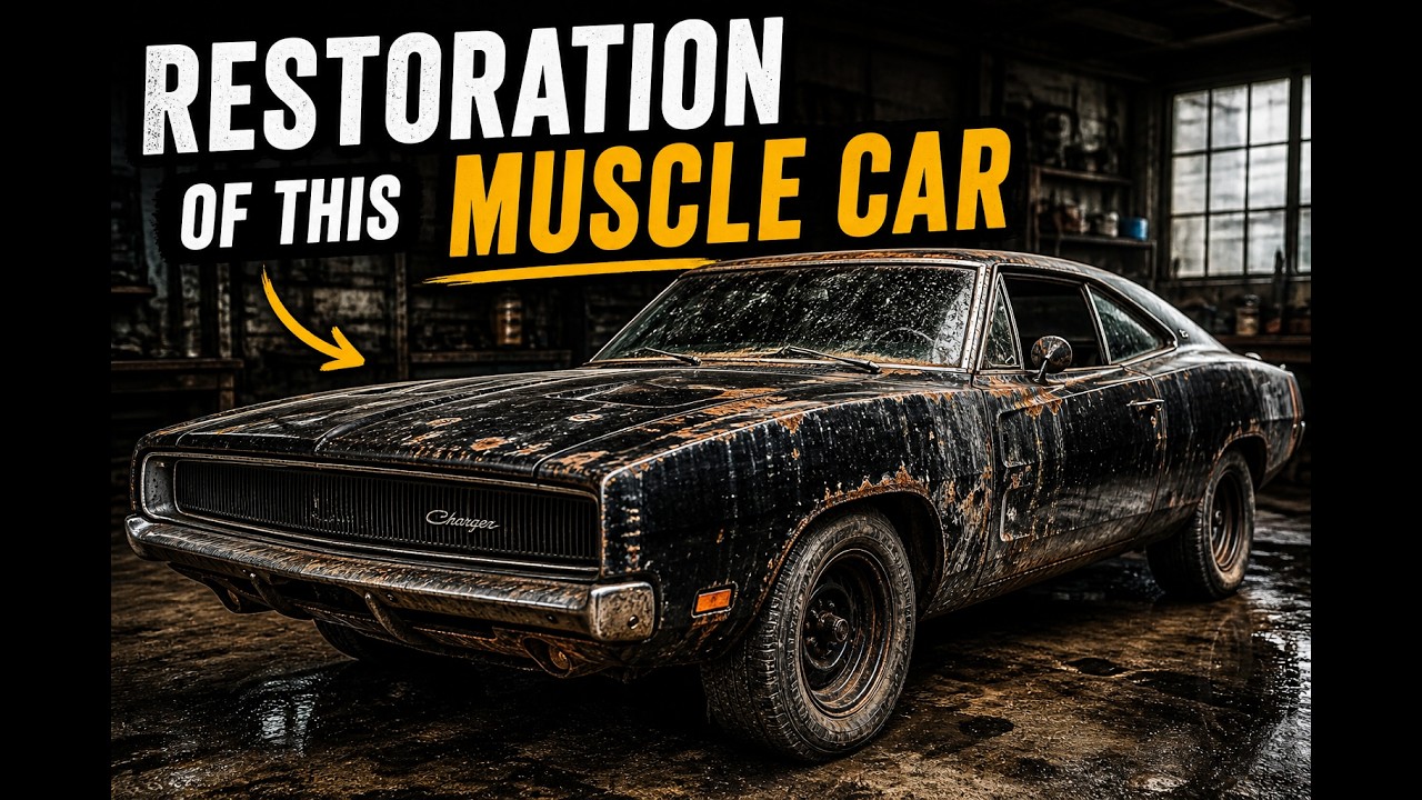 POV ASMR Full Restoration (4K) 1970 Dodge Charger R/T | From Rust to Showroom