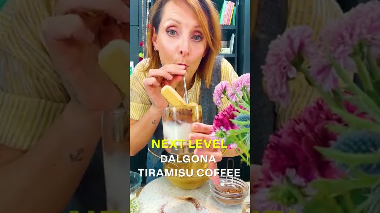Delicious Dalgona tiramisu coffee | Sofie Dumont #Shorts