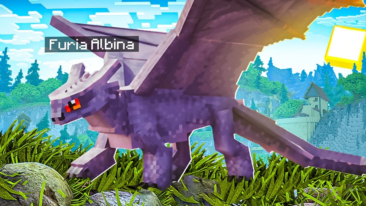 Descubro NUEVO FURIA NOCTURNA ALBINA en MINECRAFT - Isle Of Berk Minecraft Mod 1.18.2