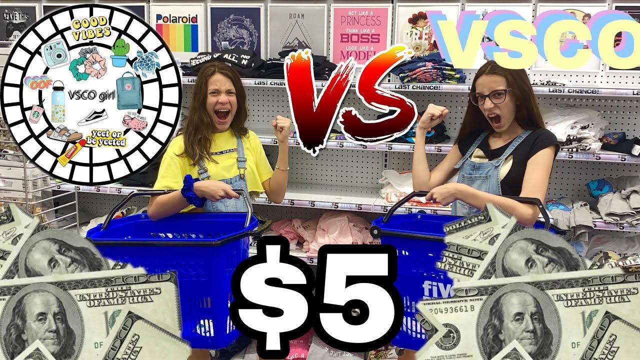 DESAFIO COMO SER UMA VSCO GIRL GASTANDO POUCO - ULTIMATE VSCO GIRL CHALLENGE AT FIVE BELOW