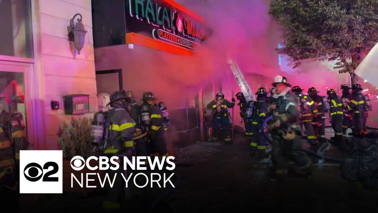Fire burns through businesses overnight in Hicksville