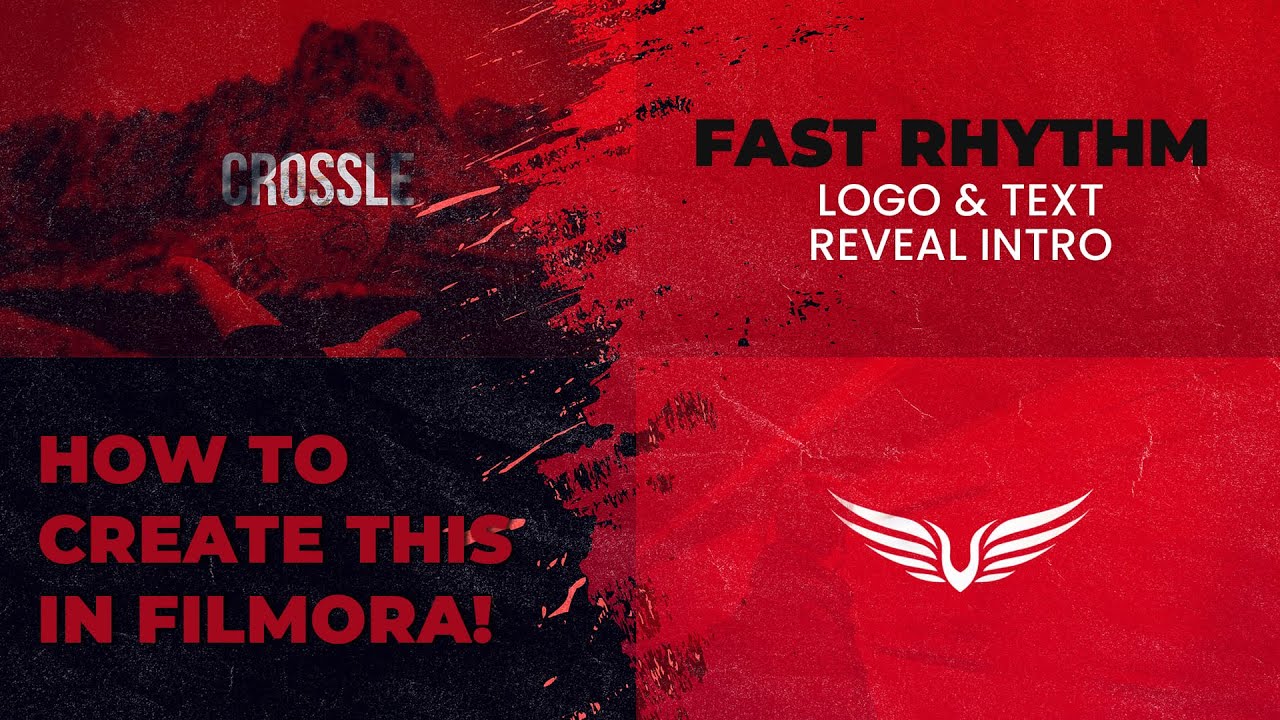 Fast Rhythm Slideshow Revealing Intro in Filmora 12