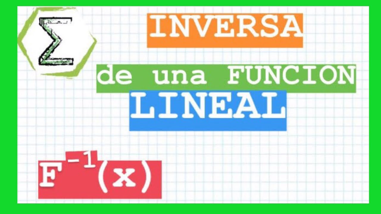 INVERSA de una función lineal | MATEMATICA PREUNIVERSITARIA