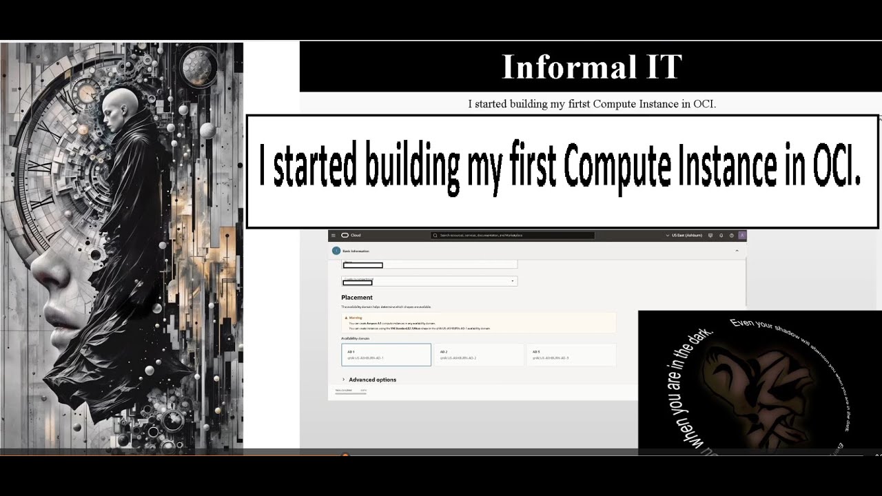 I started building my first Compute Instance in OCI