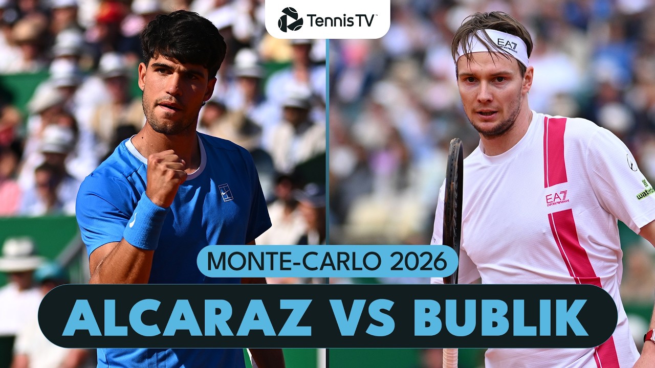Carlos Alcaraz & Alexander Bublik's First Meeting 💥 | Monte-Carlo 2026 Match Highlights