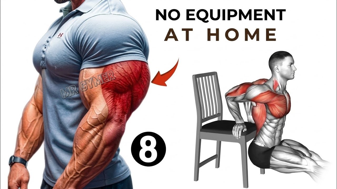 ​Best Triceps Workout at Home (No Equipment Needed!)