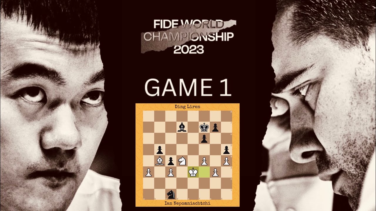 Game 1 - Ian Nepomniachtchi vs Ding Liren | World Championship Match, 2023 #chess #chess2023