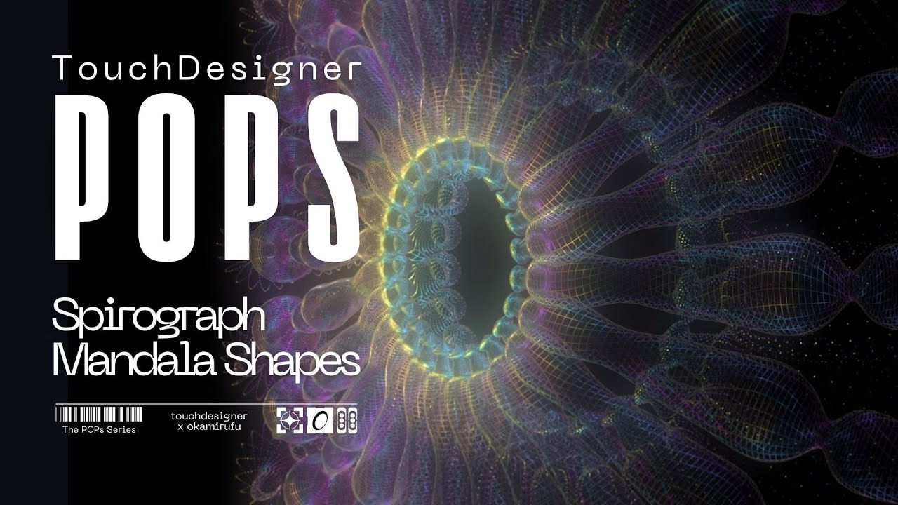 Учебное пособие TouchDesigner POPs: создание 3D-спирографических фигур мандалы с использованием ш...